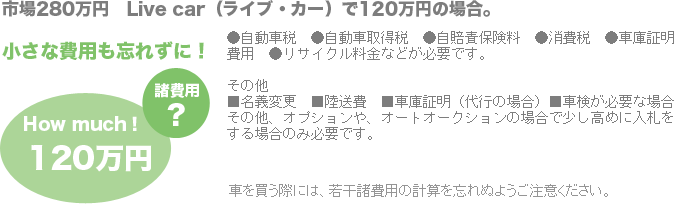 �撣���ĎԂ𔃂��z���v�Z���悤�I Live car�i���C�u�E�J�[�j